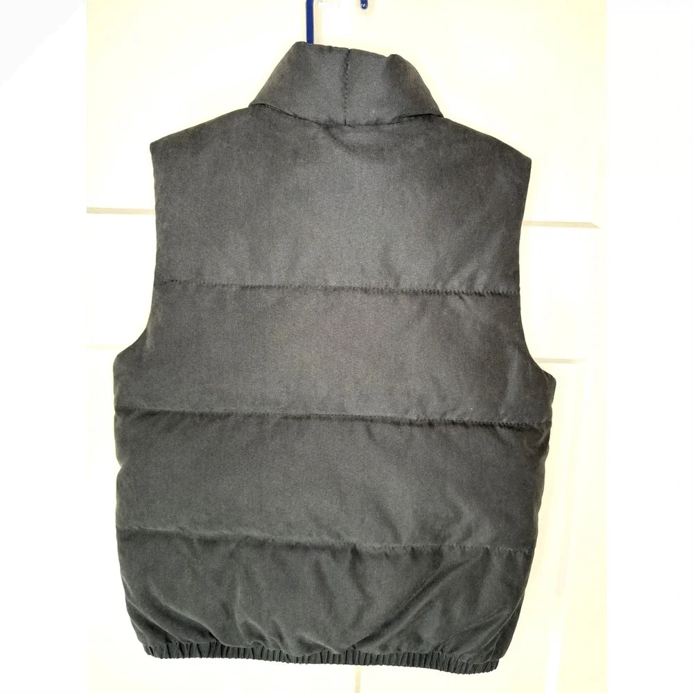 Abercrombie Kids Black Puffer Vest Wind Water Resistant Recycled‎ Fill Size 5/6